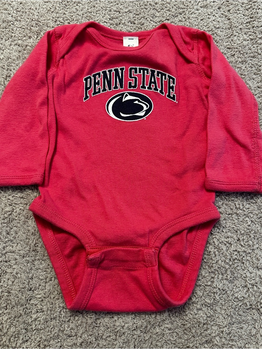 🏈 Penn State Nittany Lions Hot Pink Baby Bodysuit 6M 💗
